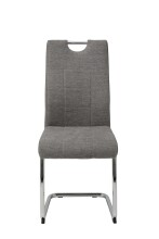 Freischwinger >ALINA S< (4er-Set) mit Griff in Grau - 43x98x59 (BxHxT)