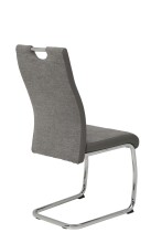 Freischwinger >ALINA S< (4er-Set) mit Griff in Grau - 43x98x59 (BxHxT)