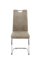 Freischwinger >FLORA II S< (2er-Set) mit Griff in Vintage Beige - 43x98x59 (BxHxT)