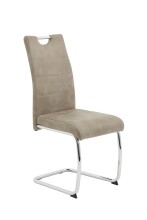 Esszimmerstuhl >FLORA II S< (4er-Set) mit Griff in Vintage Beige - 43x98x59 (BxHxT)