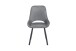 Esszimmerstuhl >Eindhoven< (2er-Set) in Hellgrau, Samt/Metall - 55x91x63 (BxHxT)