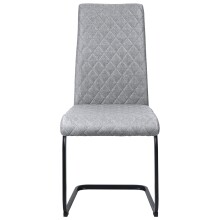 Freischwinger >Valencia< (2er-Set) in Grau, Stoff - 45x97x61cm (BxHxT)