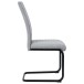 Freischwinger >Valencia< (2er-Set) in Grau, Stoff - 45x97x61cm (BxHxT)