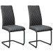 Freischwinger >Valencia< (2er-Set) in Grau, Stoff - 45x97x61cm (BxHxT)