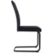 Freischwinger >Valencia< (2er-Set) in Schwarz, Stoff - 45x97x61cm (BxHxT)