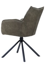 Armlehnstuhl >Bonanza< (4er-Set) Drehfunktion, Federkern, in olive - 62x89x62 (BxHxT)