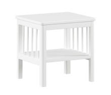 Jugendzimmer-Set >Buche massiv< (3-teilig) in weiß lackiert - 100x190x55 (BxHxT)