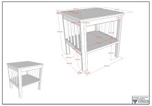 Jugendzimmer-Set >Buche massiv< (3-teilig) in weiß lackiert - 146x190x55 (BxHxT)