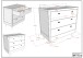 Jugendzimmer-Set >Buche massiv< (4-teilig) in weiß lackiert - 146x190x55 (BxHxT)