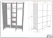 Drehtürenschrank >Eva< in Weiß, Kiefer massiv und MDF - 148,8x196,2x57,8 (BxHxT)