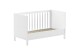 Babybett >Eva< in Weiß, Kiefer massiv und MDF - 145x85x74,2cm (BxHxT)