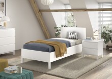 Bettanlage >Eva< (2-teilig) in Weiß -...