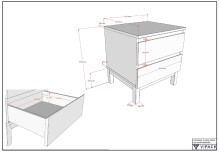 Bettanlage >Eva< (2-teilig) in Weiß - 206,4x90x95,8 (BxHxT)