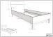 Bettanlage >Eva< (2-teilig) in Weiß - 206,4x90x95,8 (BxHxT)