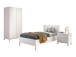 Jugendzimmer-Set >Eva< (3-teilig) in Weiß - 98,5x196,2x57,8 (BxHxT)