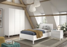Jugendzimmer-Set >Eva< (3-teilig) in Weiß -...
