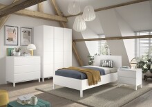 Jugendzimmer-Set >Eva< (4-teilig) in Weiß -...