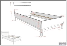 Jugendzimmer-Set >Eva< (4-teilig) in Weiß - 148,8x196,2x57,8 (BxHxT)
