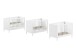 Babymöbel-Set >Eva< (3-teilig) in Weiß - 125x85,2x66,2 (BxHxT)