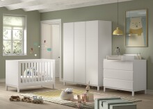 Babymöbel-Set >Eva< (4-teilig) in Weiß -...