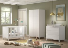 Babymöbel-Set >Eva< (4-teilig) in Weiß -...