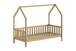 Hausbett >Cabane< in Eiche natur, Eiche massiv - 208x169x98cm (BxHxT)