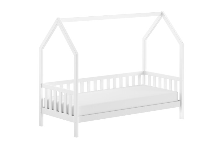 Hausbett >Cabane< in Kiefer weiß, Kiefer massiv - 208x169x98cm (BxHxT)