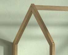 Hausbett >Cabane< Bettschublade, Eiche natur, Eiche teilmassiv - 208x169x98cm (BxHxT)
