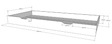 Hausbett >Cabane< Bettschublade, Eiche natur, Eiche teilmassiv - 208x169x98cm (BxHxT)