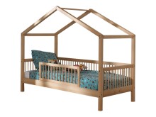 Hausbett >Fagus< inkl. Rausfallschutz, Buche massiv...