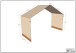 Hausbett >Fagus< inkl. Textilhimmel, Buche massiv natur - 207,5x170x97,5 (BxHxT)
