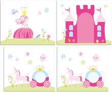 Spielbett >Fagus< in Buche massiv, Textilset Princess + Tunnel - 207,5x114x135,5 (BxHxT)
