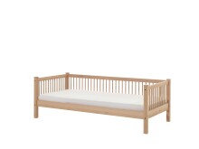 Einzelbett >Fagus< in Buche massiv natur lackiert -...