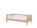 Einzelbett >Fagus< in Buche massiv natur lackiert - 207,5x68x97,5 (BxHxT)