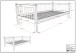 Einzelbett >Fagus< Bettschublade, Buche massiv natur lackiert - 207,5x68x97,5 (BxHxT)