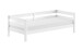 Einzelbett >Margrit< in Weiß, Kiefer massiv - 211x68x97,8cm (BxHxT)