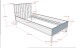 Bettanlage >Sezane< (2-teilig) in Farbe Nussbaum / Clay - 205x90x95,7 (BxHxT)
