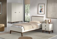 Schlafzimmer-Set >Sezane< (3-teilig) in Clay /...