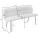 Essbank >Cork< in Anthrazit, Stoff/Metall - 160x78x55cm (BxHxT)