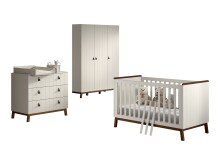 Babyzimmer-Komplettset >Sezane< (4-teilig) in Clay...