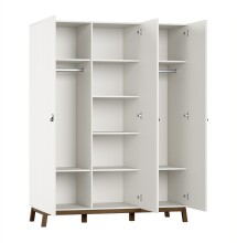 Babyzimmer-Komplettset >Sezane< (4-teilig) in Clay / Nussbaumfarbig