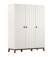 Babyzimmer-Komplettset >Sezane< (4-teilig) in Clay / Nussbaumfarbig