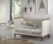 Babyzimmer-Komplettset >Sezane< (4-teilig) in Clay / Nussbaumfarbig