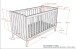 Babyzimmer-Komplettset >Sezane< (4-teilig) in Clay / Nussbaumfarbig
