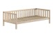 Einzelbett >Dallas< in Kiefer Natur, Kiefer massiv - 210x66x97cm (BxHxT)