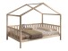 Hausbett >Dallas< in Natur, Kiefer - 210x170x147cm (BxHxT)