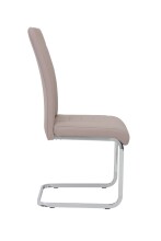 Freischwinger >RUBY S< (4er-Set) bis 140kg, Cappuccino - 44x103x60 (BxHxT)