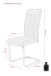 Freischwinger >RUBY S< (4er-Set) bis 140kg, Cappuccino - 44x103x60 (BxHxT)