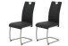 Freischwinger >ULLA S< (2er-Set) in Vintage Anthrazit - 43x98x59 (BxHxT)