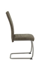 Freischwinger >ULLA S< (2er-Set) bis 140kg, Vintage Schlamm - 43x98x59 (BxHxT)